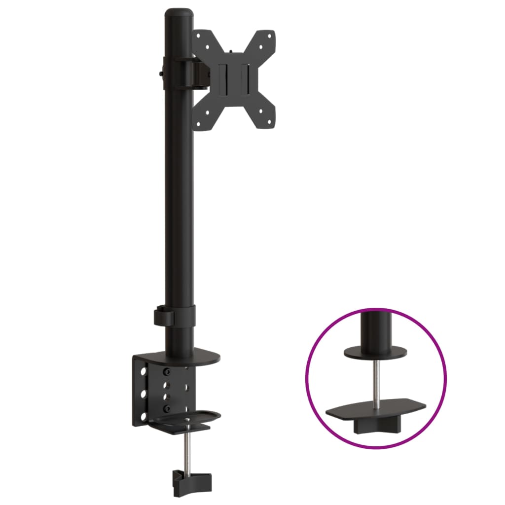 Fekete acél monitorállvány vesa 75/100 mm Fekete acél monitorállvány vesa 75/100 mm