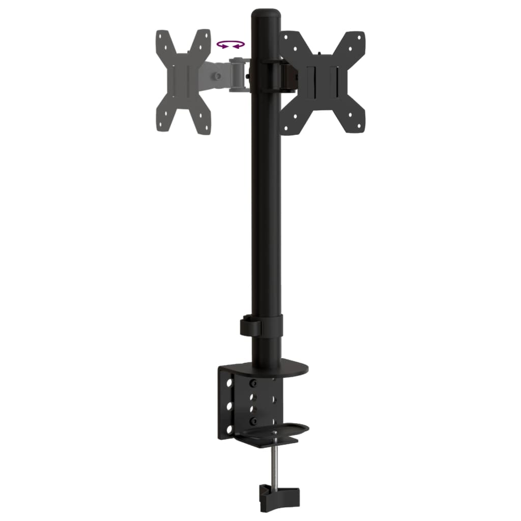 Fekete acél monitorállvány vesa 75/100 mm Fekete acél monitorállvány vesa 75/100 mm