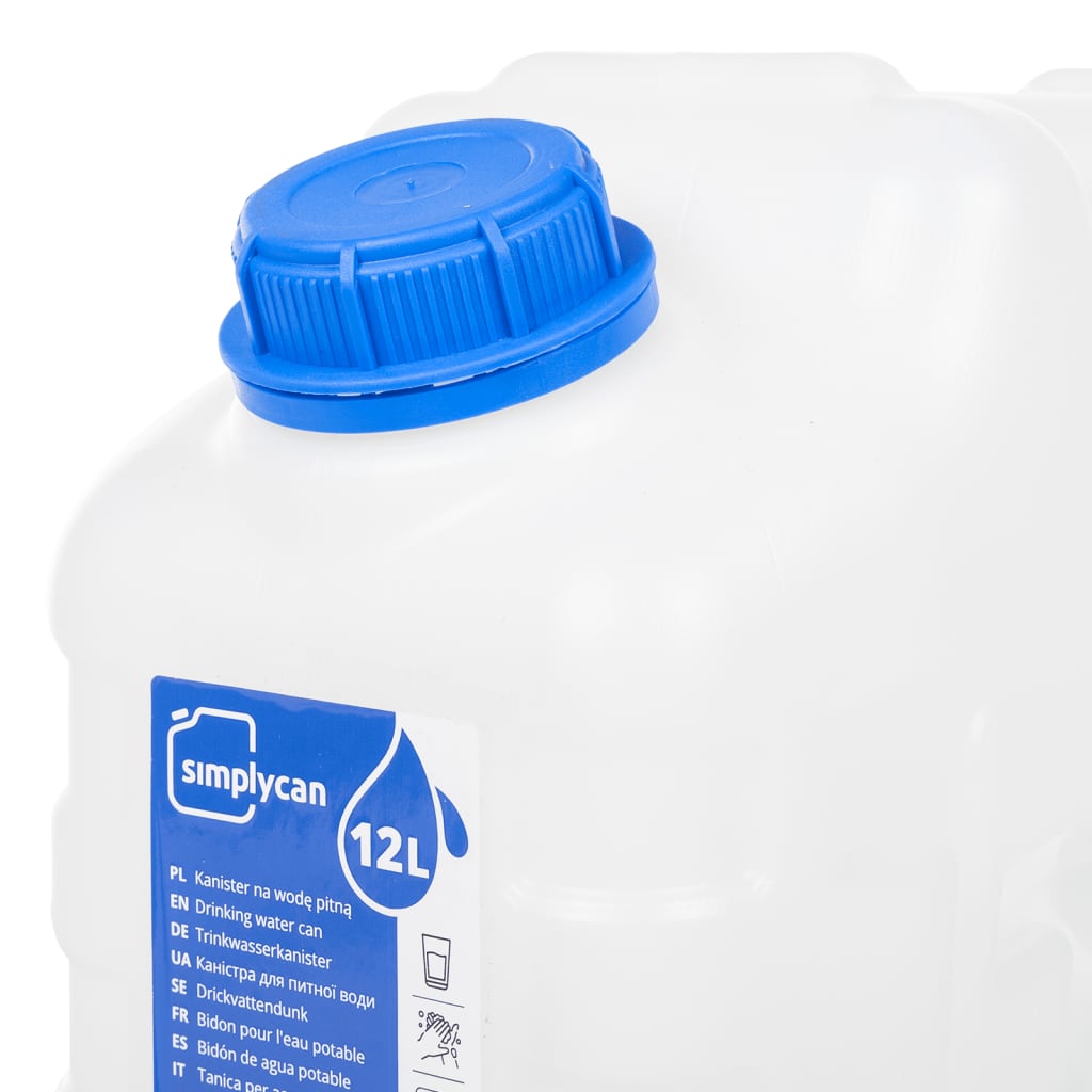 Átlátszó műanyag víztartály csappal 12 l Átlátszó műanyag víztartály csappal 12 l