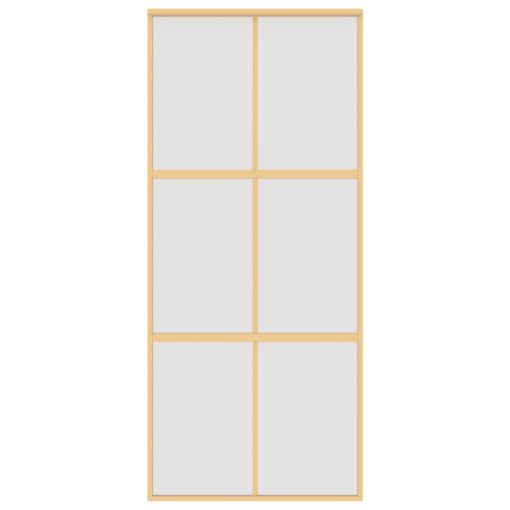 Aranyszínű esg tejüveg és alumínium tolóajtó 90 x 205 cm