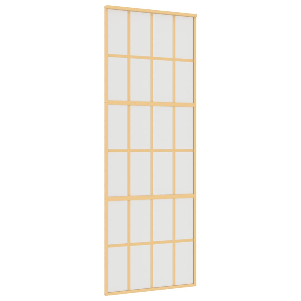 Aranyszínű esg tejüveg és alumínium tolóajtó 76 x 205 cm