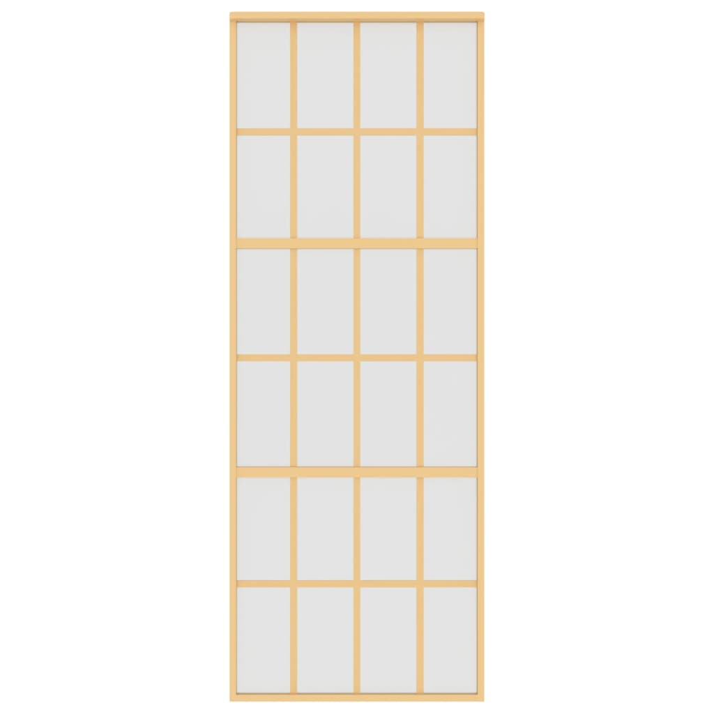 Aranyszínű esg tejüveg és alumínium tolóajtó 76 x 205 cm
