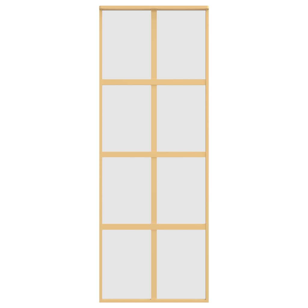 Aranyszínű esg tejüveg és alumínium tolóajtó 76 x 205 cm