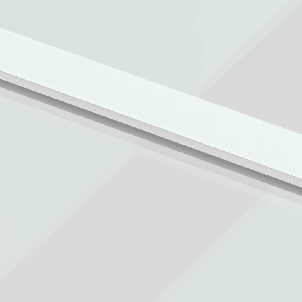 Fehér edzett üveg és alumínium tolóajtó 102,5 x 205 cm