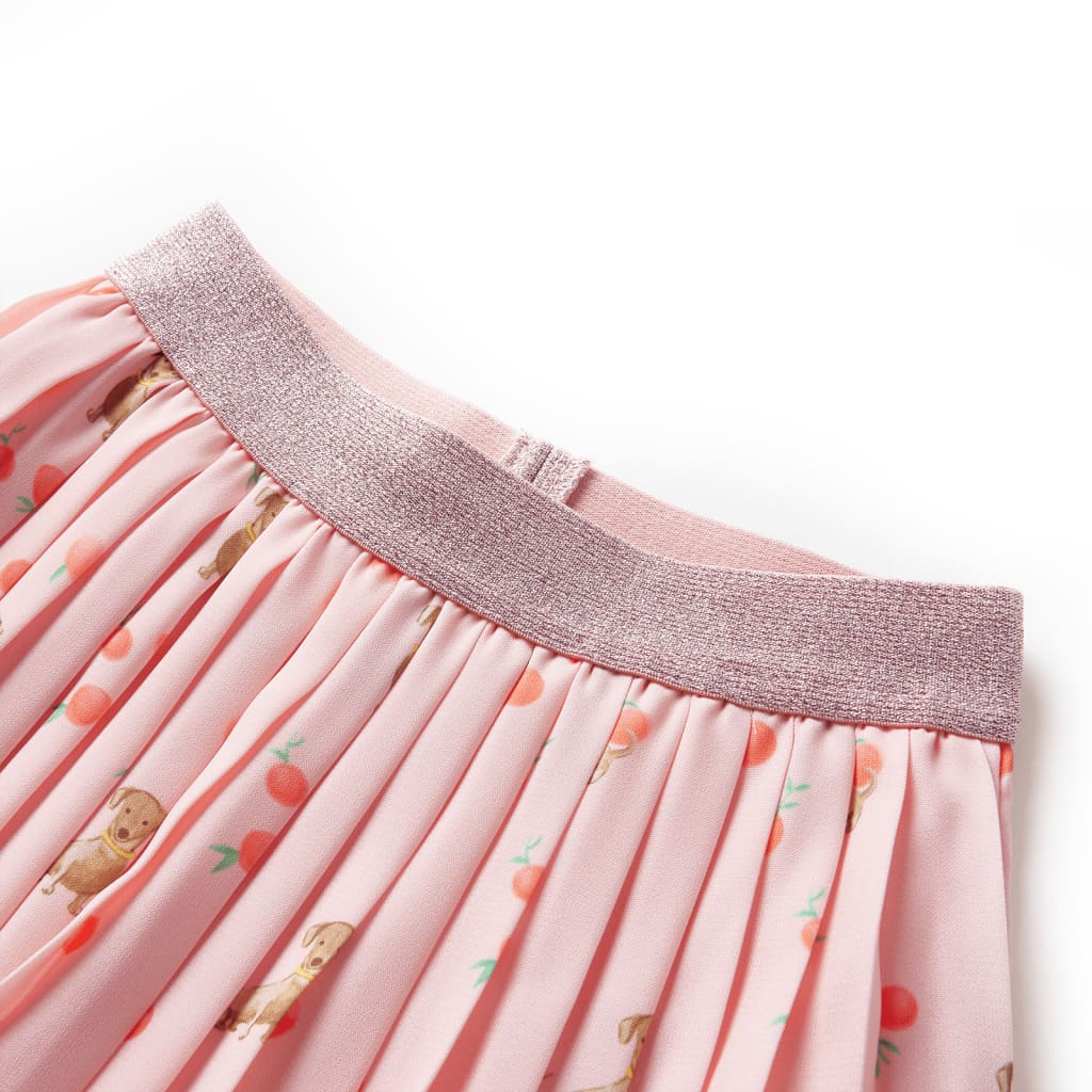 Világos narancssárga redős gyerekszoknya 128