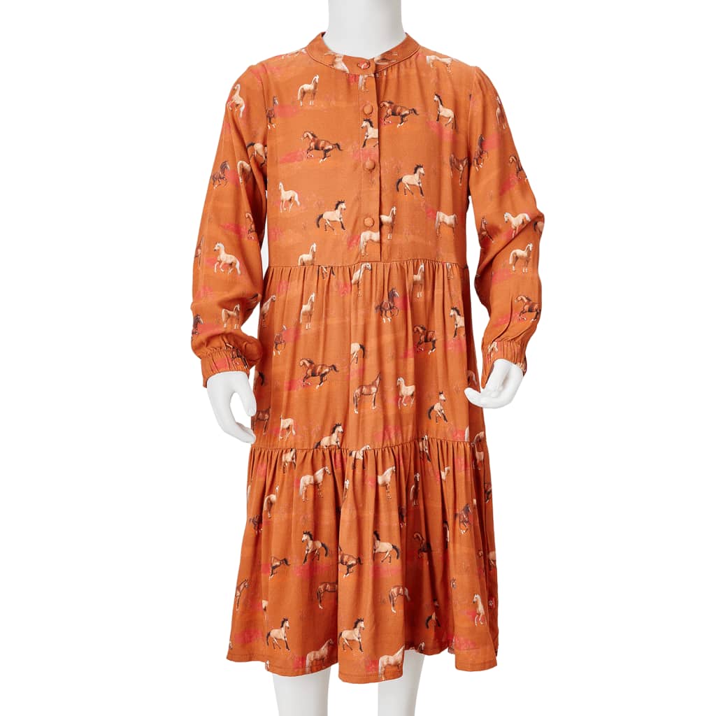 Gyerek ruha cognac 128