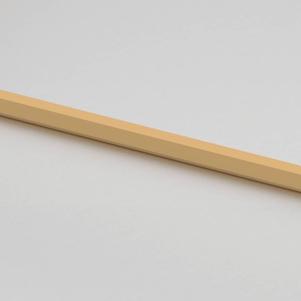 Arany edzett üveg és alumínium vékony beltéri ajtó 83x201,5 cm