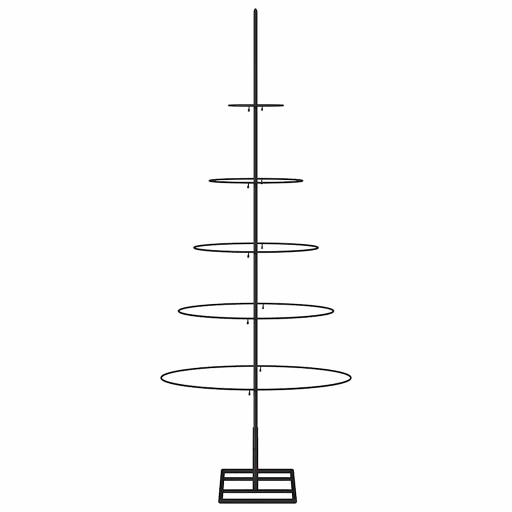 | fém karácsonyfa | állvánnyal 125 cm porszórt acél