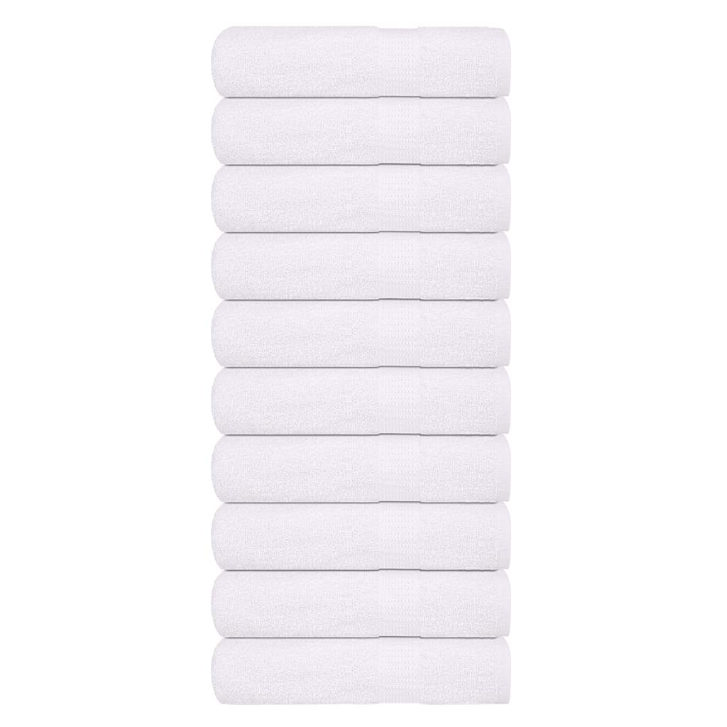 10 db frogn mintás kéztörlő fehér 50 x 100 cm 360 g/m²