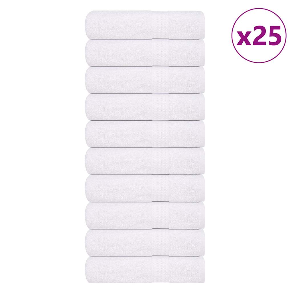 25 db frogn fürdőlepedő fehér 100 x 150 cm 360 g/m²