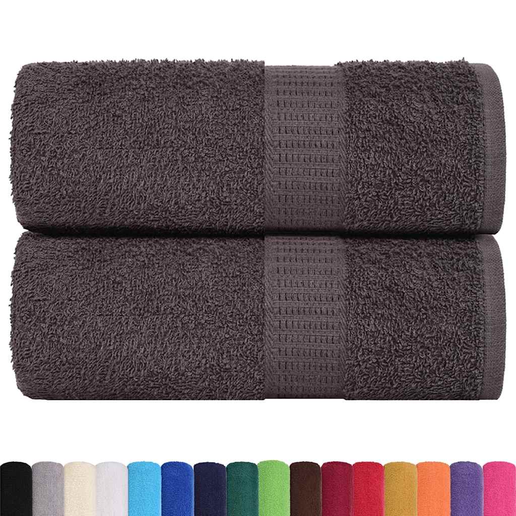 2 db antracit színű frogn vendégtörölköző 30 x 50 cm 360 g/m²