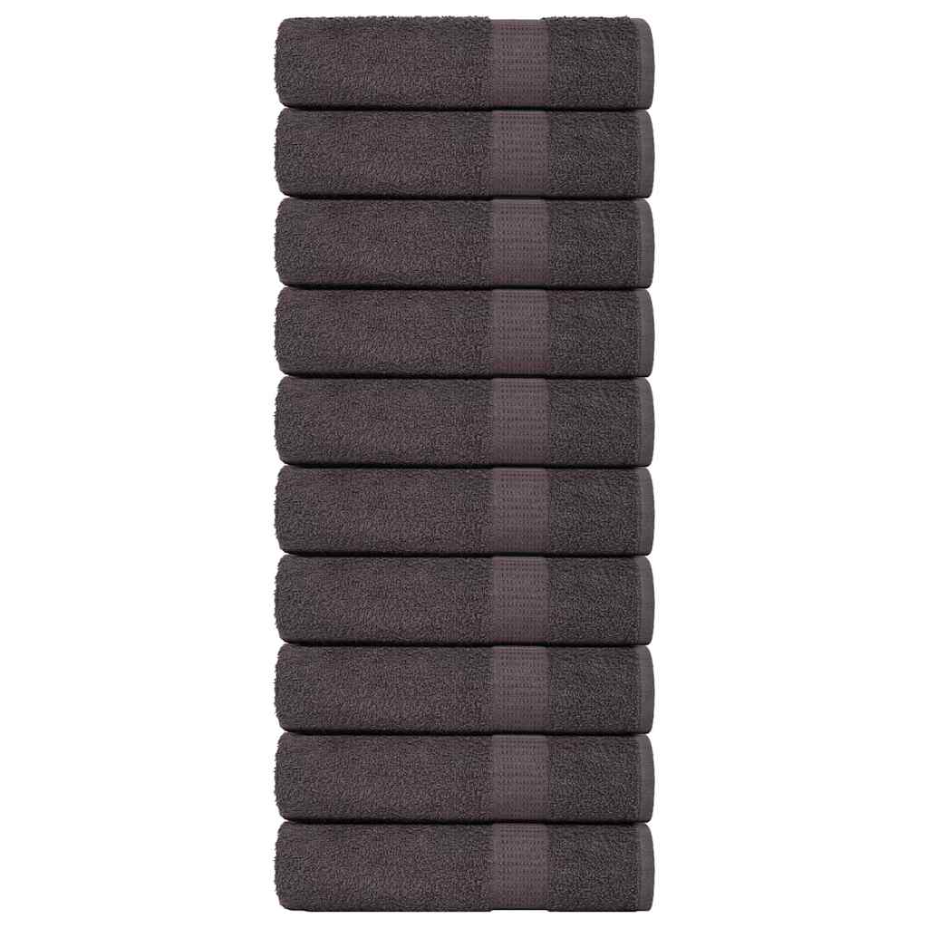 10 db antracit színű frogn kéztörlő 50 x 100 cm 360 g/m²