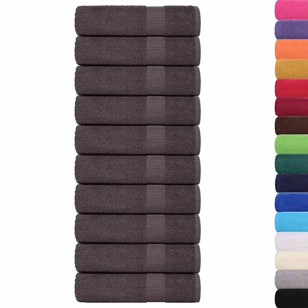 10 db antracit színű frogn kéztörlő 50 x 100 cm 360 g/m²