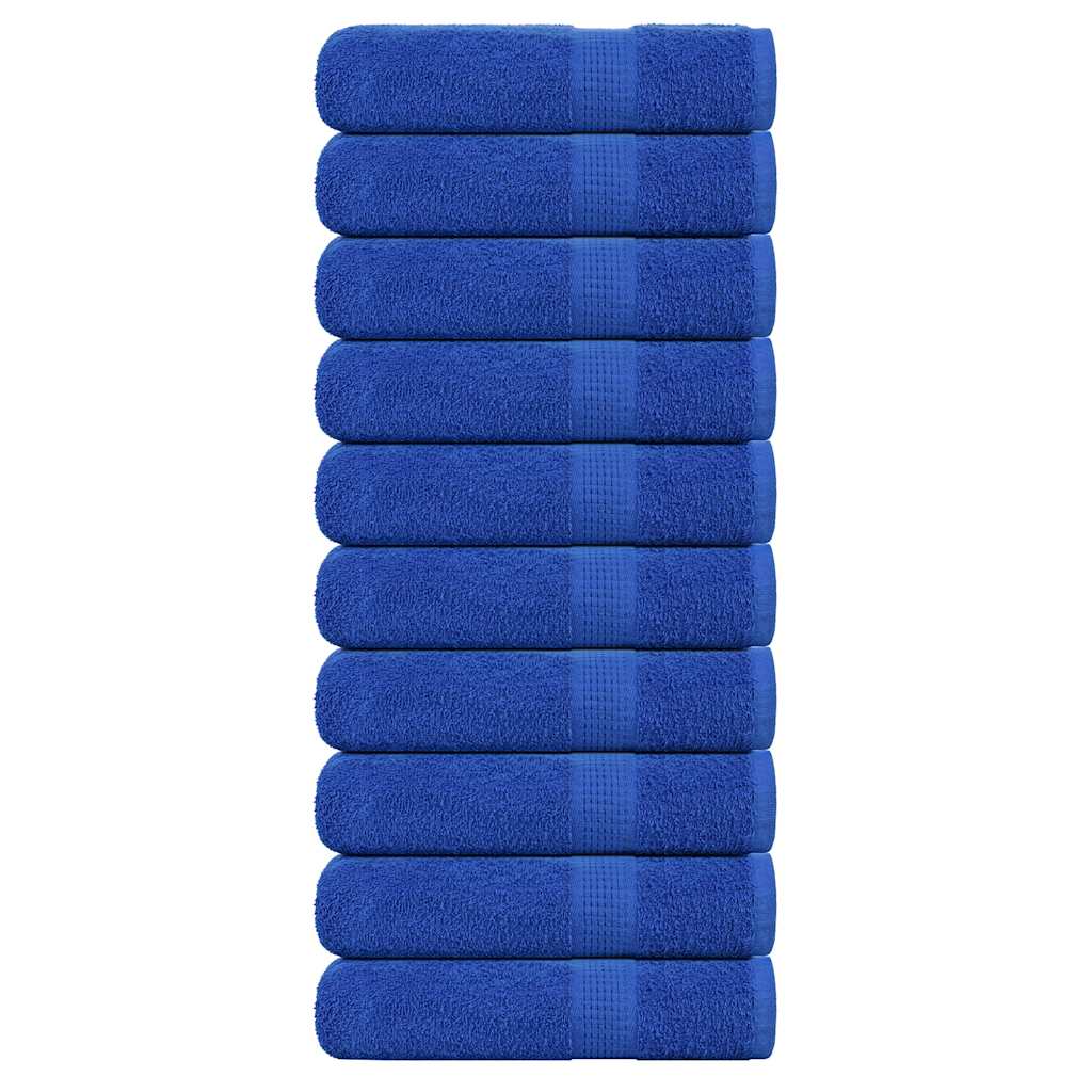 10 db kék frogn kéztörlő 50 x 100 cm 360 g/m²