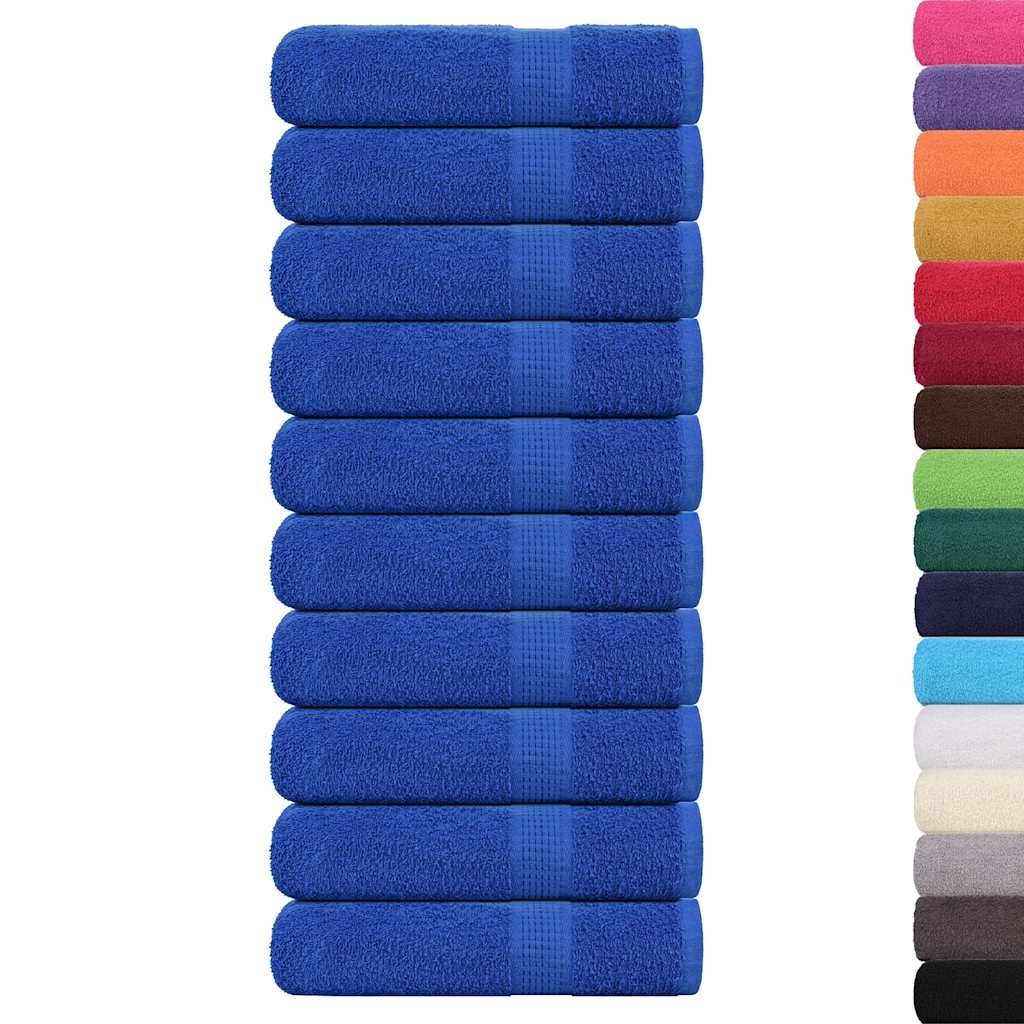 10 db kék frogn kéztörlő 50 x 100 cm 360 g/m²