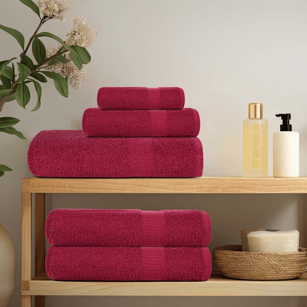 10 db frogn mosdótörlő bordó 30 x 30 cm 360 g/m²