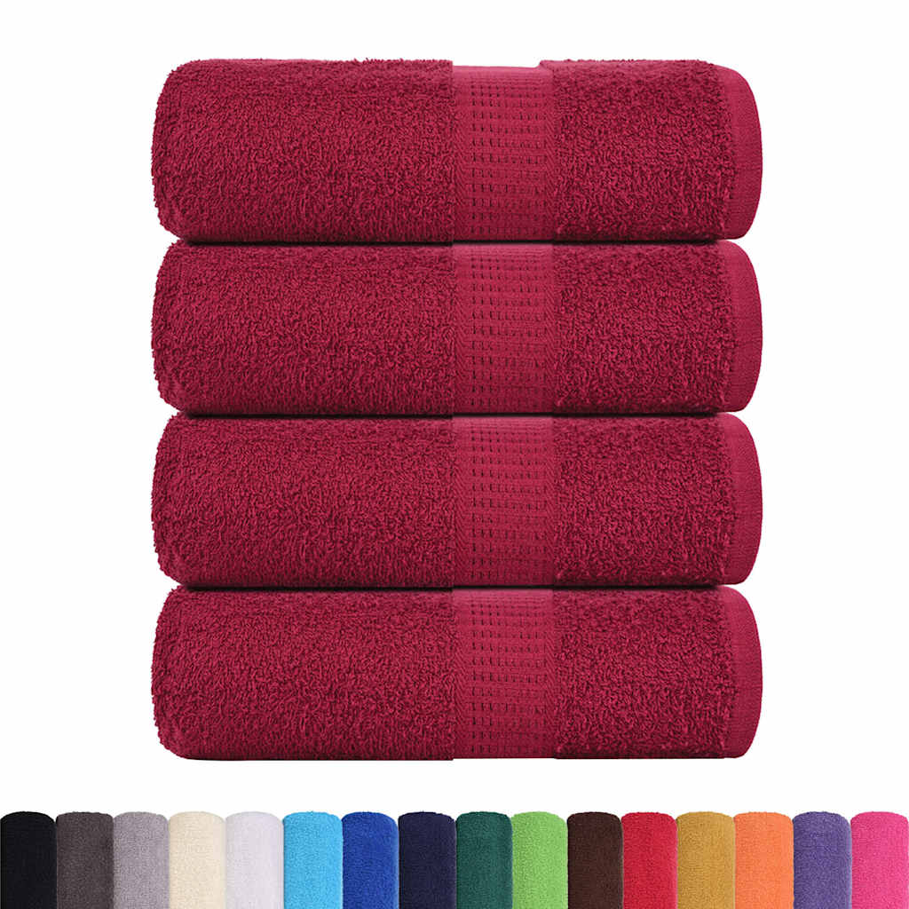 4 db bordó színű vendégtörölköző frogn 30 x 50 cm 360 g/m²