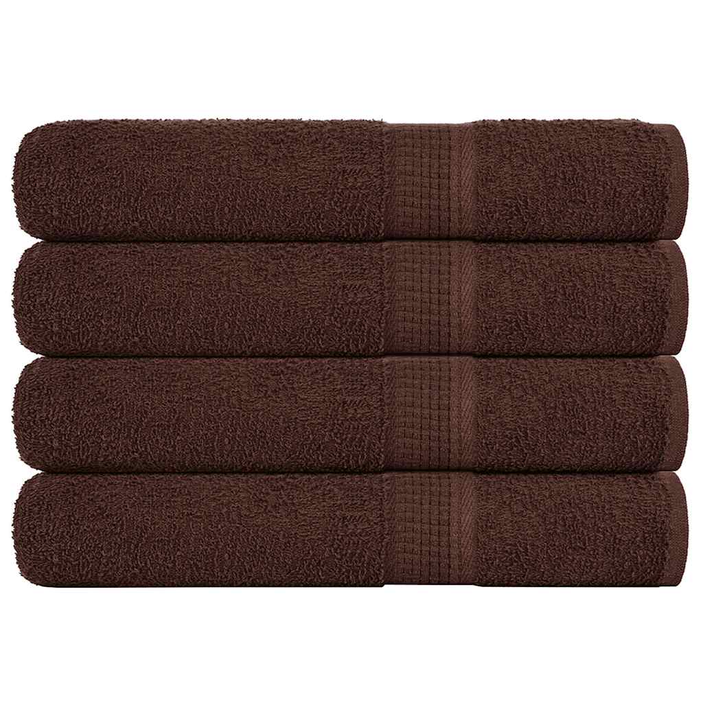 4 db frogn törölköző barna 100 x 200 cm 360 g/m²