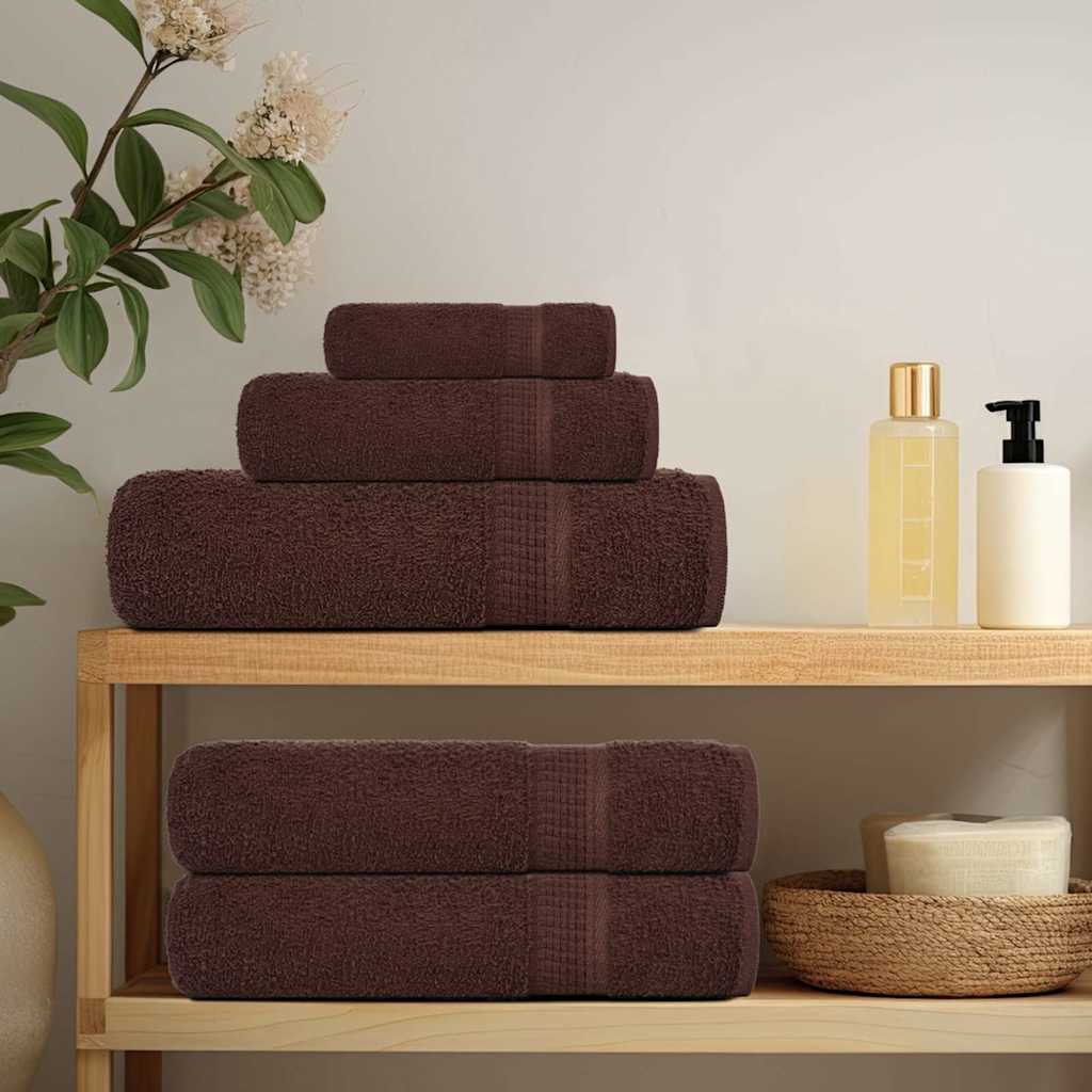4 db frogn törölköző barna 100 x 200 cm 360 g/m²