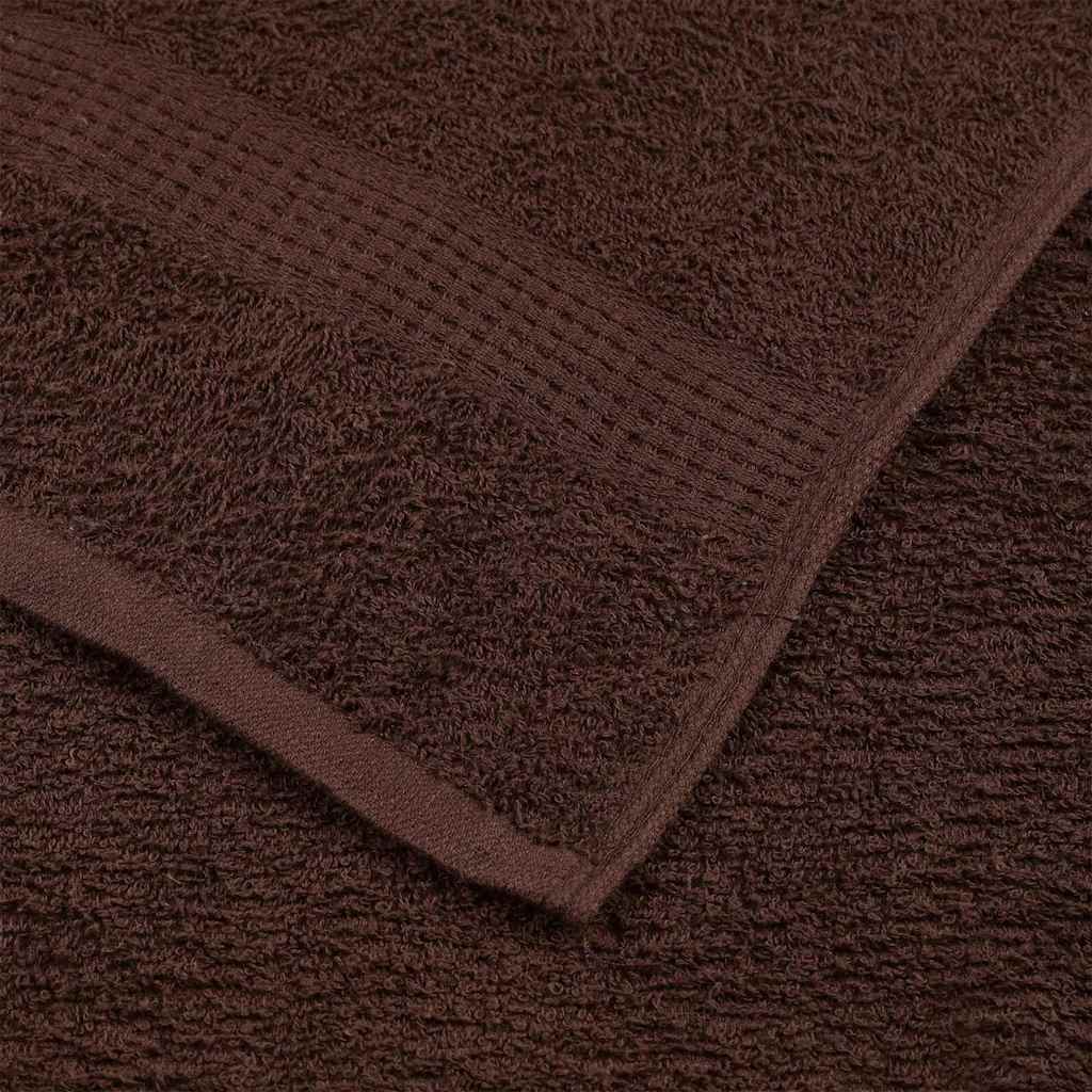4 db frogn törölköző barna 100 x 200 cm 360 g/m²