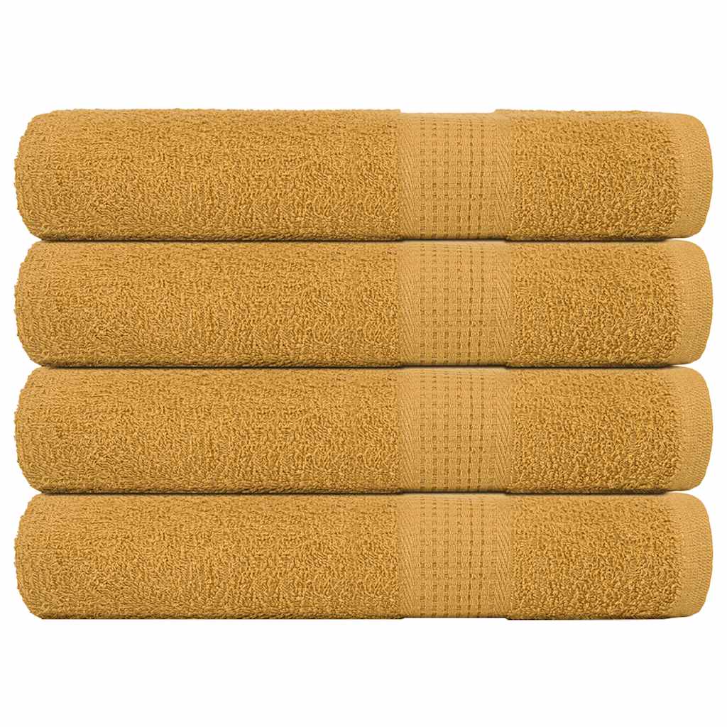4 db frogn szaunatörölköző arany 80 x 200 cm 360 g/m²