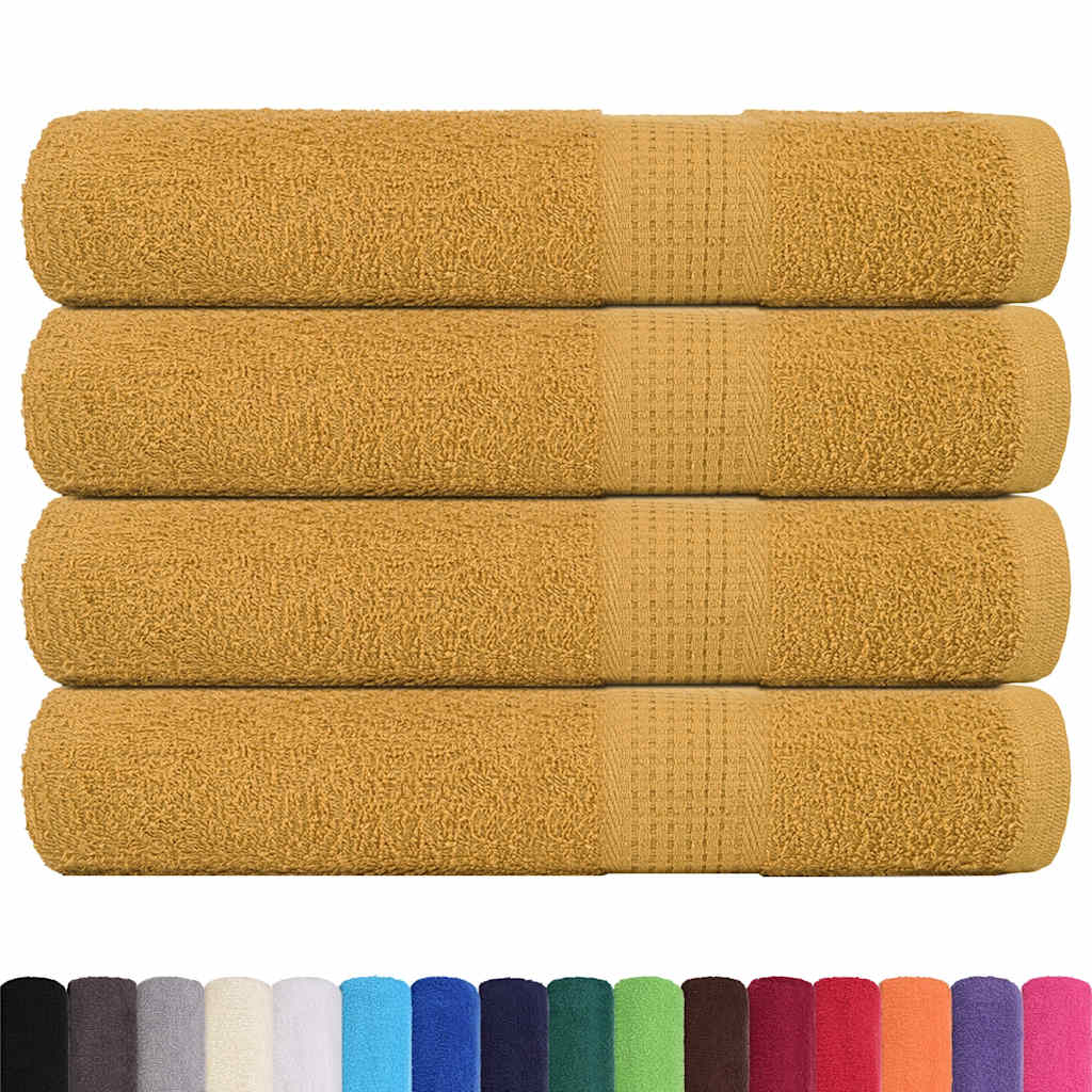 4 db frogn szaunatörölköző arany 80 x 200 cm 360 g/m²