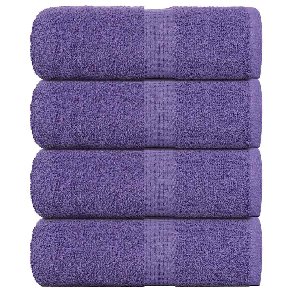 4 db lila frogn mosdótörlő 30 x 30 cm 360 g/m²