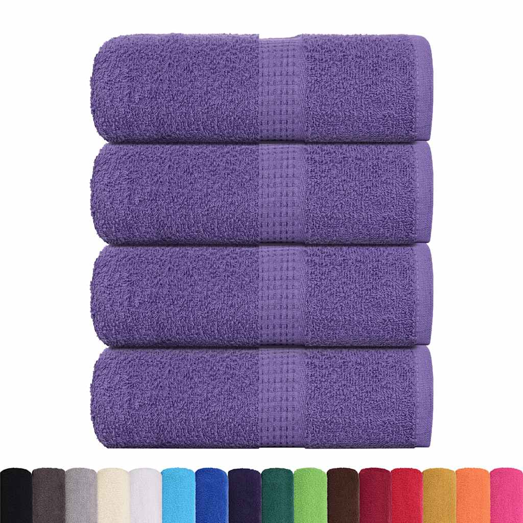 4 db lila frogn mosdótörlő 30 x 30 cm 360 g/m²