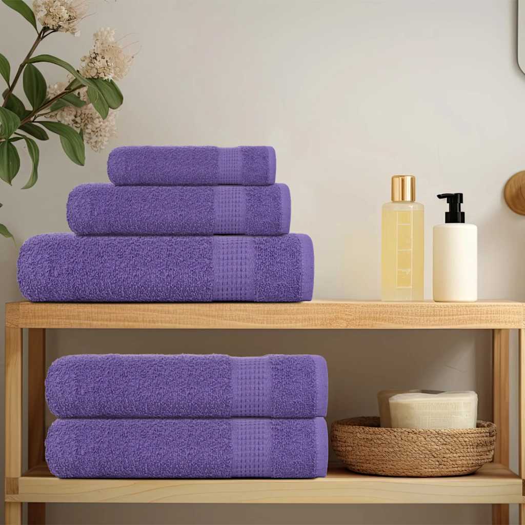 2 db lila vendégtörölköző frogn 30 x 50 cm 360 g/m²