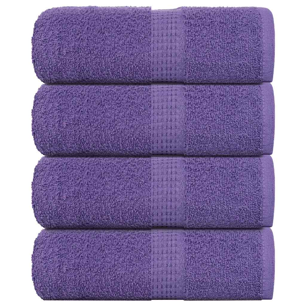 4 db lila vendégtörölköző frogn 30 x 50 cm 360 g/m²