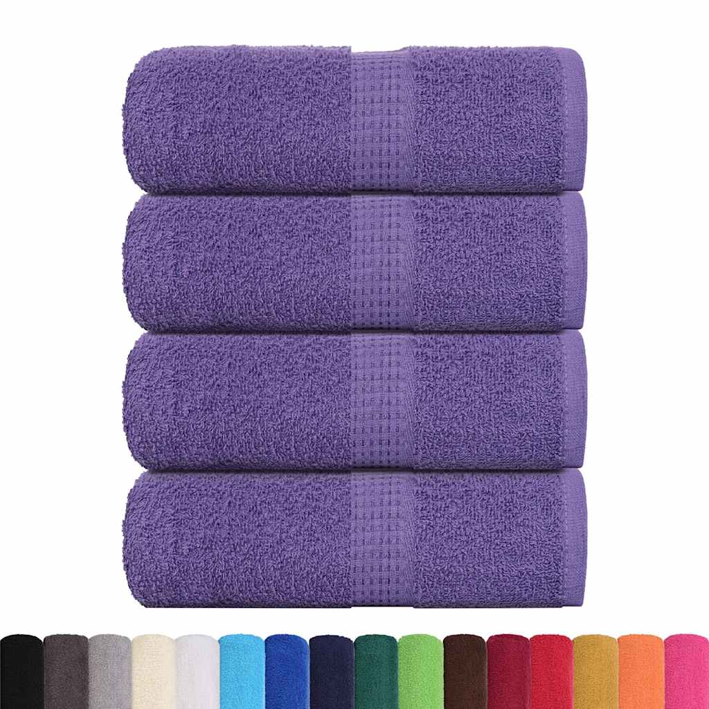 4 db lila vendégtörölköző frogn 30 x 50 cm 360 g/m²