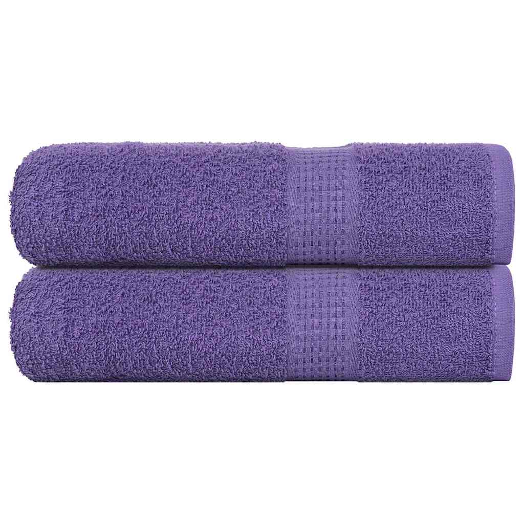 2 db frogn mintás kéztörlő lila 50 x 100 cm 360 g/m²