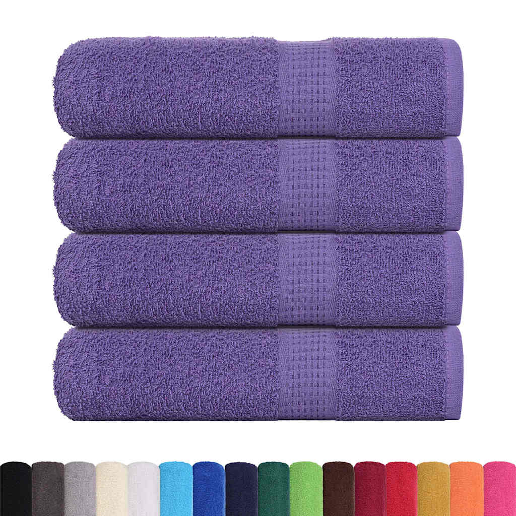 4 db lila frogn fürdőlepedő 100 x 150 cm 360 g/m²