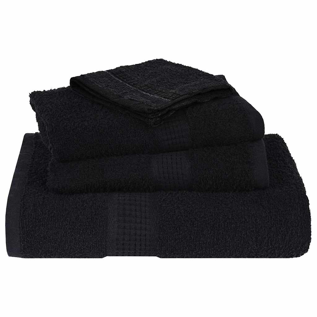 2 db fekete frogn mosdótörölköző 30 x 30 cm 360 g/m²