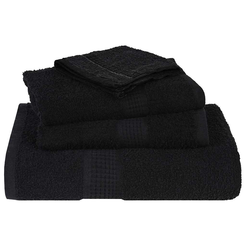 4 db frogn vendégtörölköző fekete 30 x 50 cm 360 g/m²