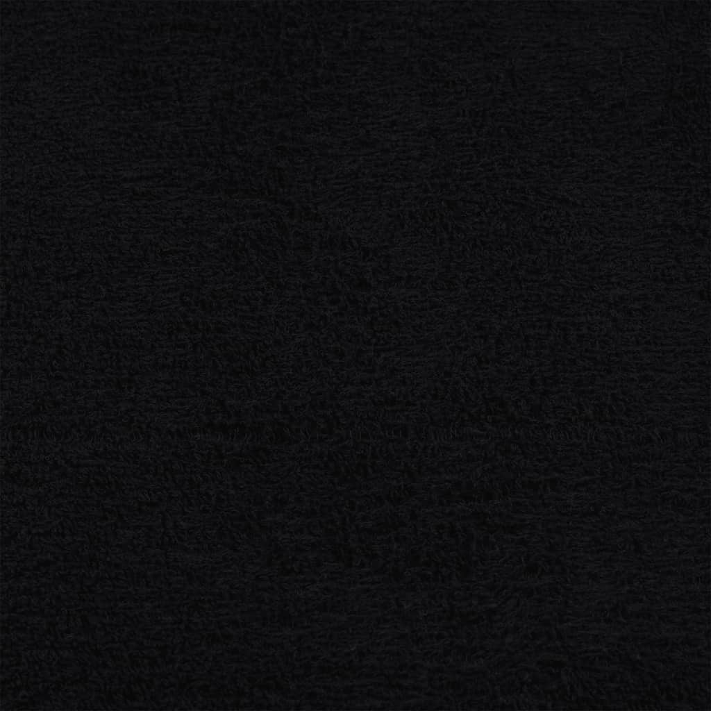 4 db frogn vendégtörölköző fekete 30 x 50 cm 360 g/m²