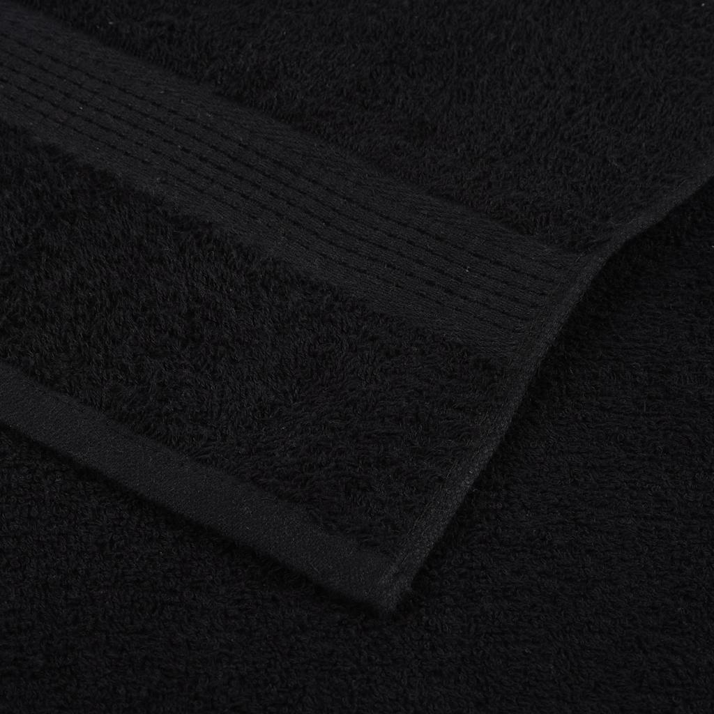 4 db frogn mintás kéztörlő fekete 50 x 100 cm 360 g/m²