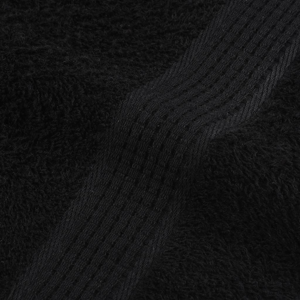 4 db frogn fürdőlepedő fekete 100 x 150 cm 360 g/m²