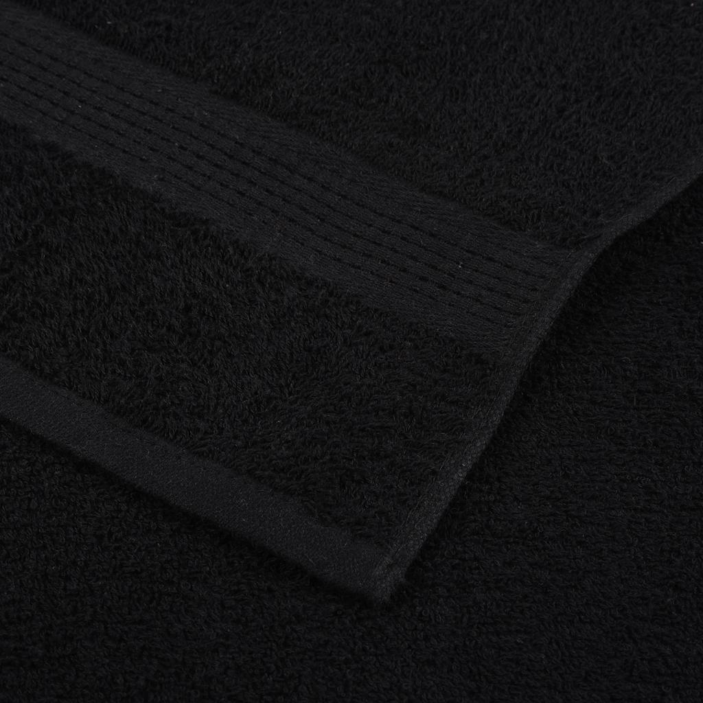 4 db frogn fürdőlepedő fekete 100 x 150 cm 360 g/m²