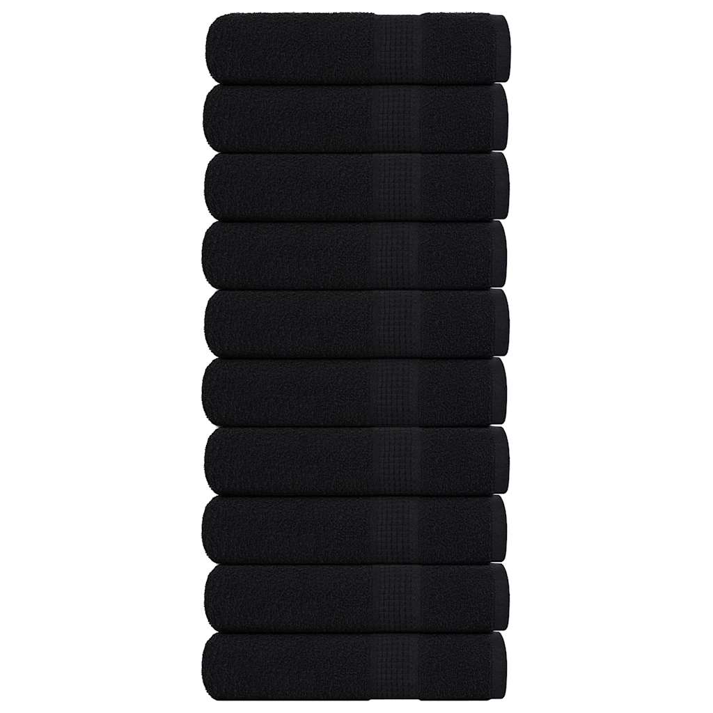 10 db frogn fürdőlepedő fekete 100 x 150 cm 360 g/m²