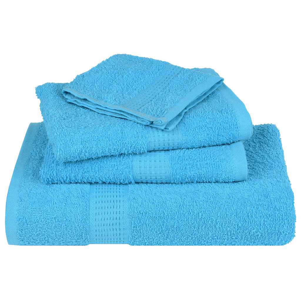 2 db türkizkék frogn mosdótörölköző 30 x 30 cm 360 g/m²