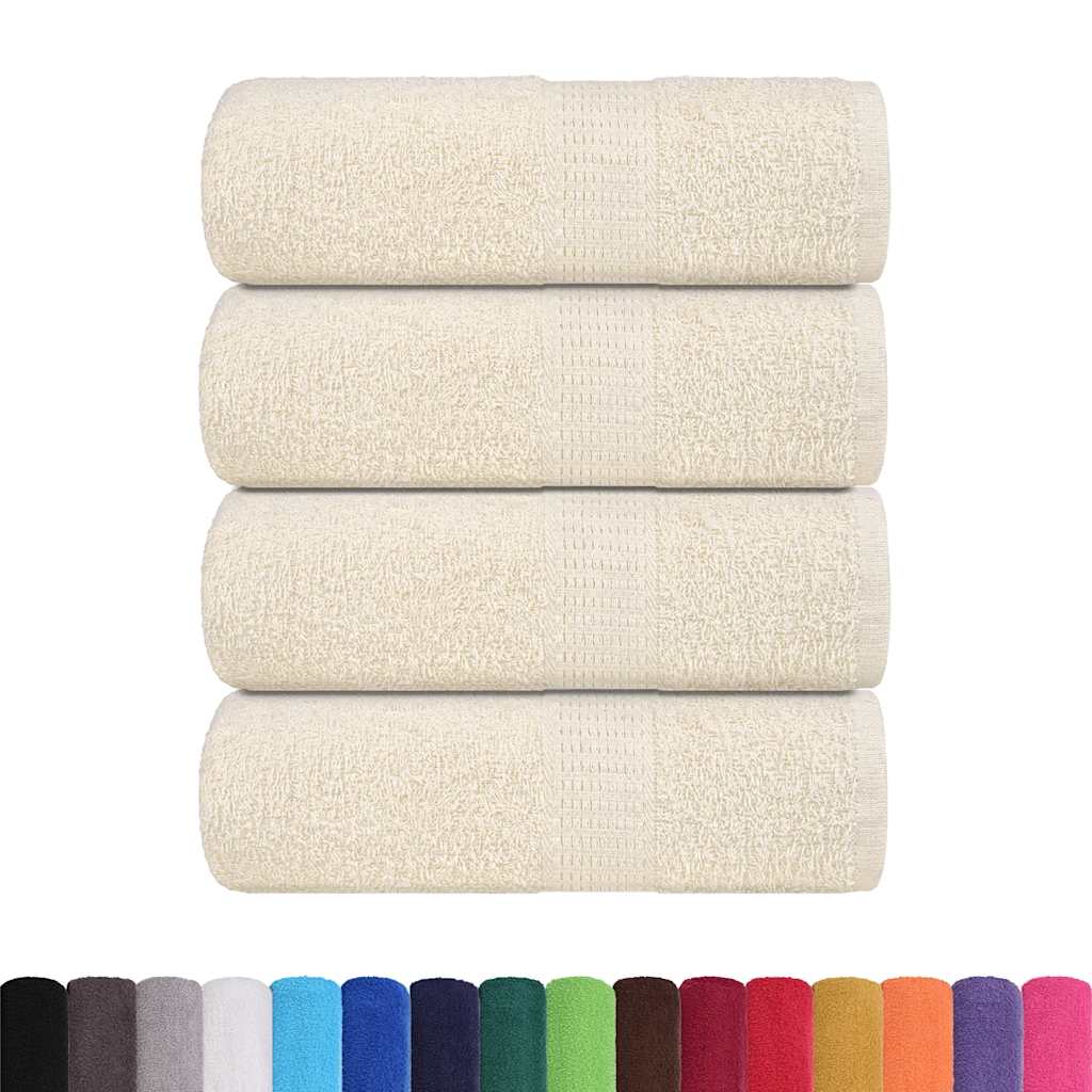 4 db krémszínű frogn mosdótörlő 30 x 30 cm 360 g/m²