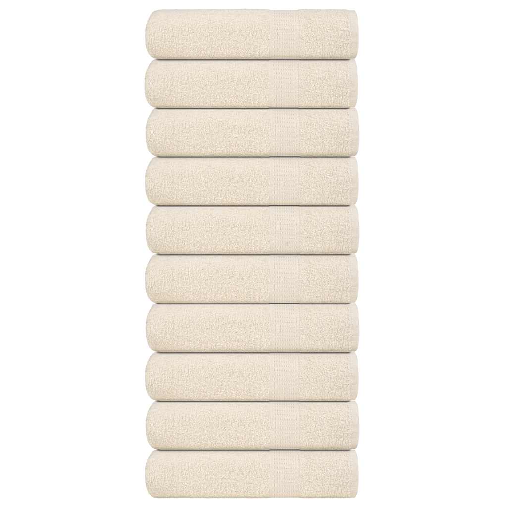10 db krémszínű frogn zuhanytörölköző 70 x 140 cm 360 g/m²