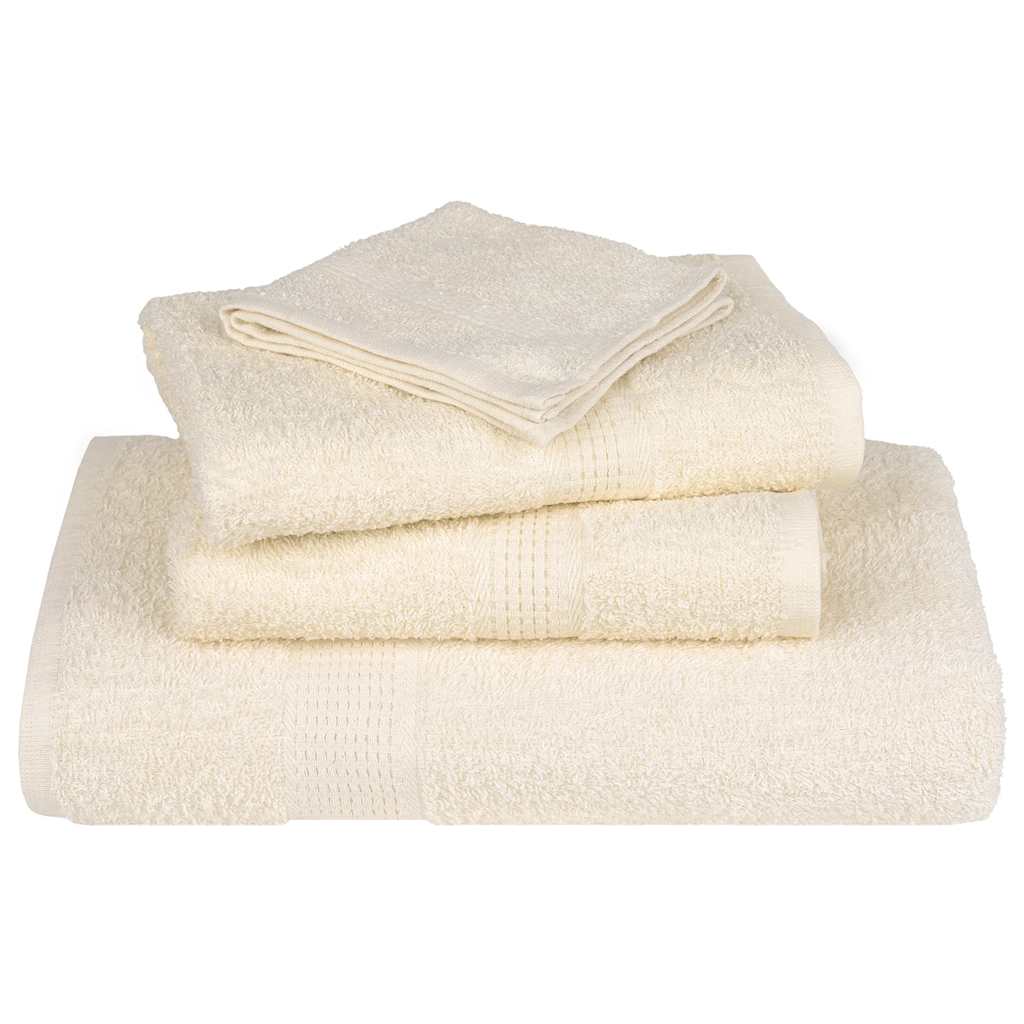 4 db krémszínű frogn fürdőlepedő 100 x 150 cm 360 g/m²