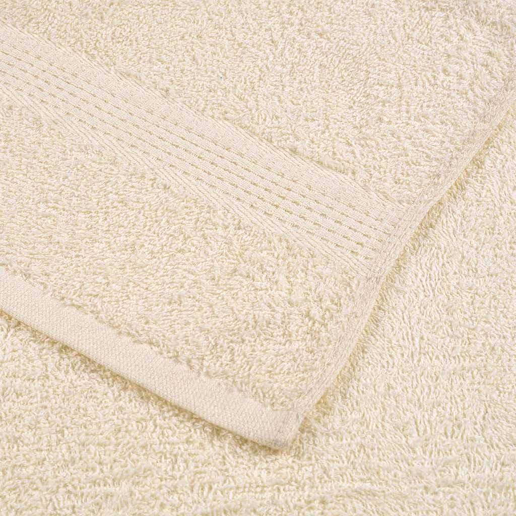 4 db krémszínű frogn fürdőlepedő 100 x 150 cm 360 g/m²
