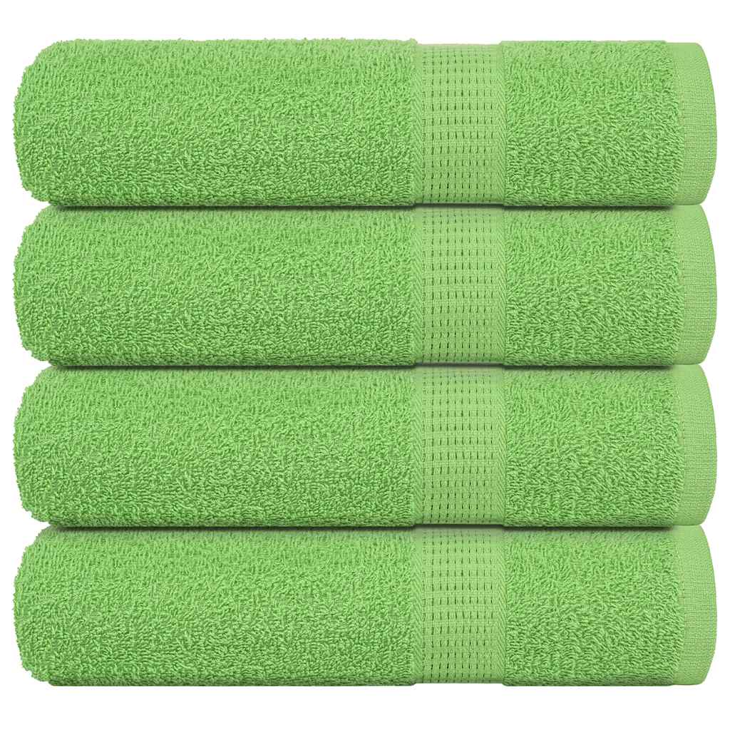 4 db frogn mintás kéztörlő almazöld 50 x 100 cm 360 g/m²