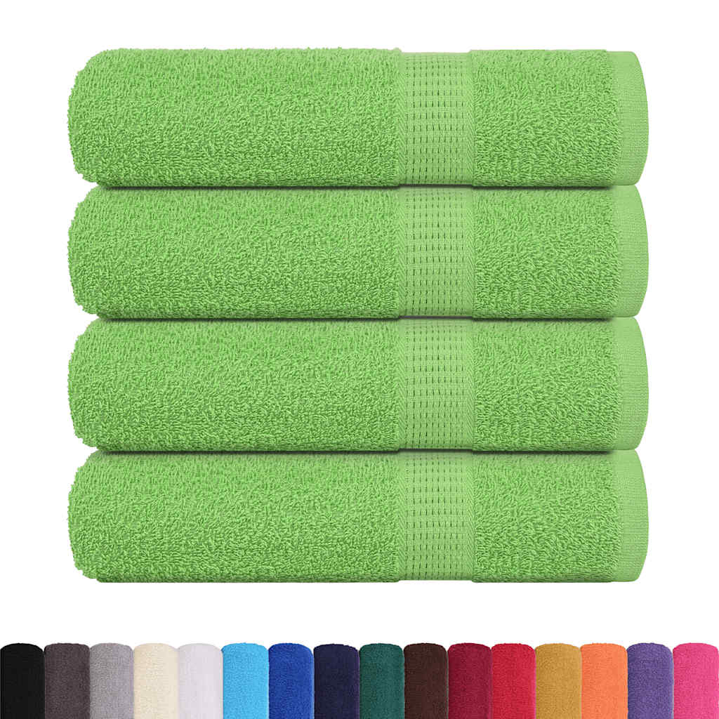 4 db frogn mintás kéztörlő almazöld 50 x 100 cm 360 g/m²