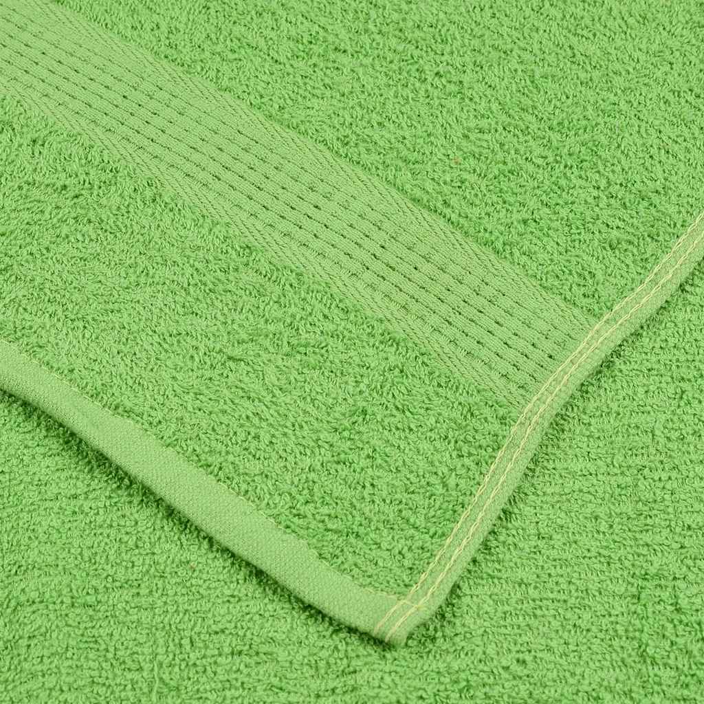 4 db frogn mintás kéztörlő almazöld 50 x 100 cm 360 g/m²
