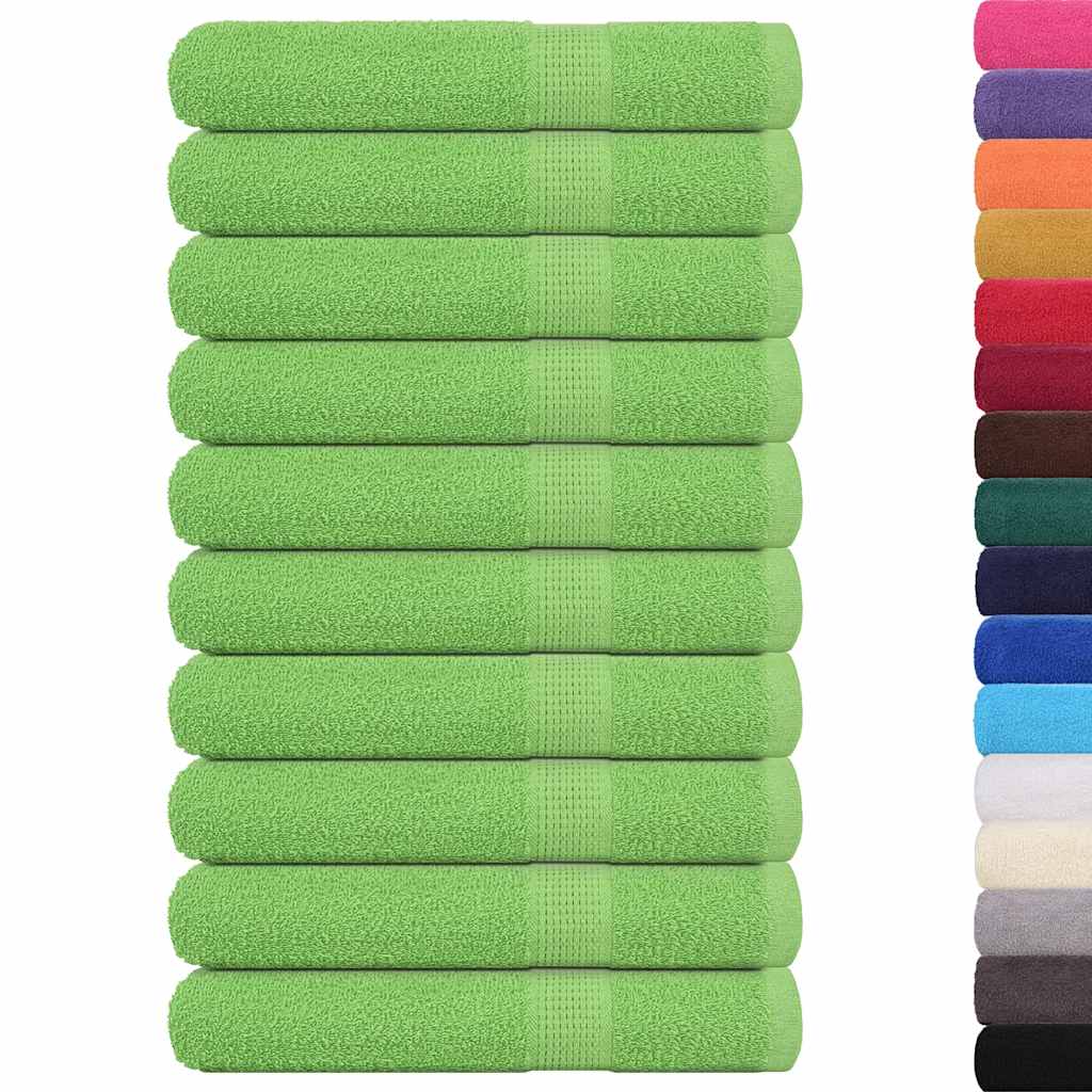 10 db frogn szaunatörölköző almazöld 80 x 200 cm 360 g/m²