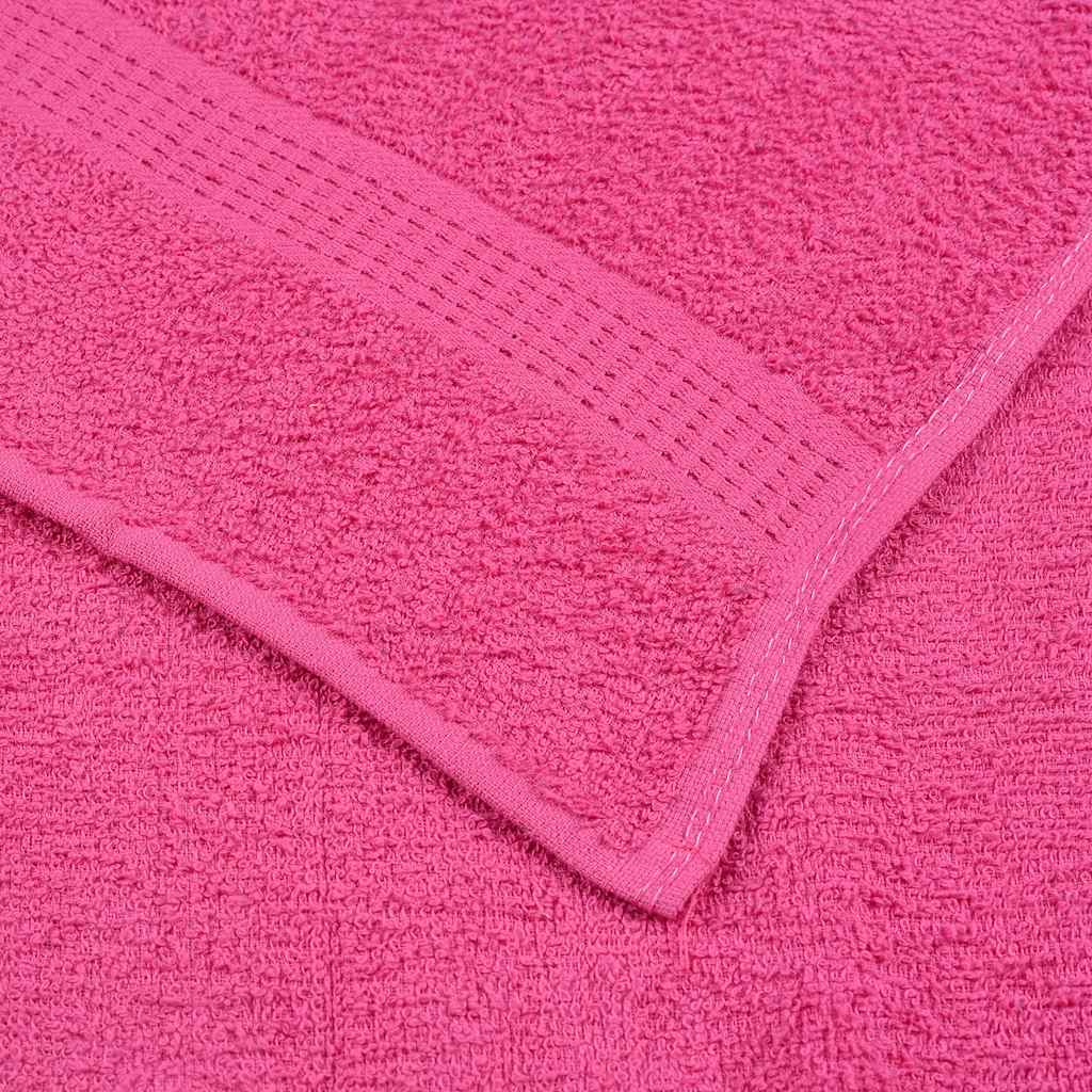 4 db frogn mintás kéztörlő rózsaszín 50 x 100 cm 360 g/m²